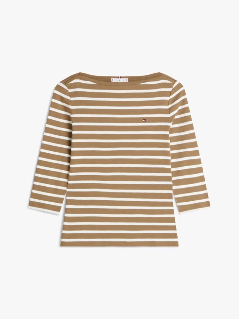 Multi T-Shirt Σε Slim Γραμμή Με Boat Λαιμόκοψη  Γυναίκες