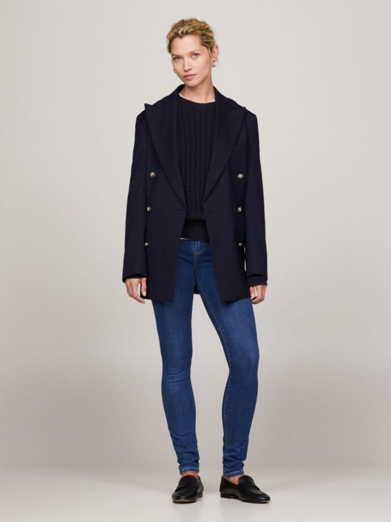 Denim Ψηλόμεσο Skinny Παντελόνι Με Τεχνολογία TH Flex  Γυναίκες