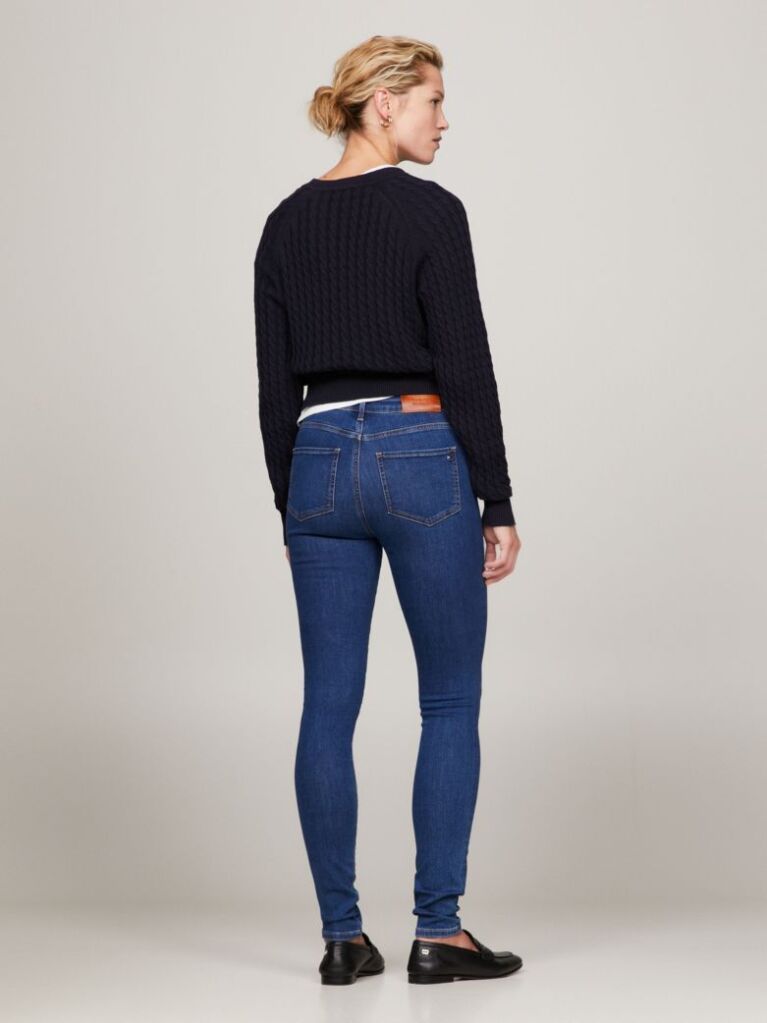 Denim Ψηλόμεσο Skinny Παντελόνι Με Τεχνολογία TH Flex  Γυναίκες