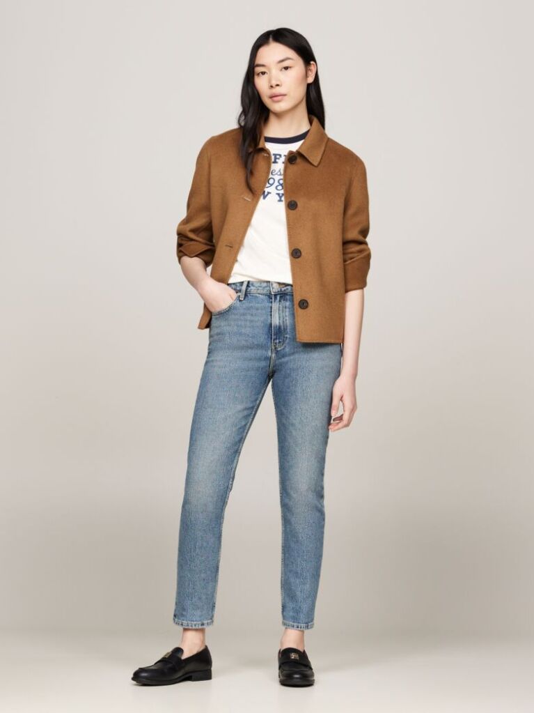 Denim High Rise Slim Cigarette Jeans  Women