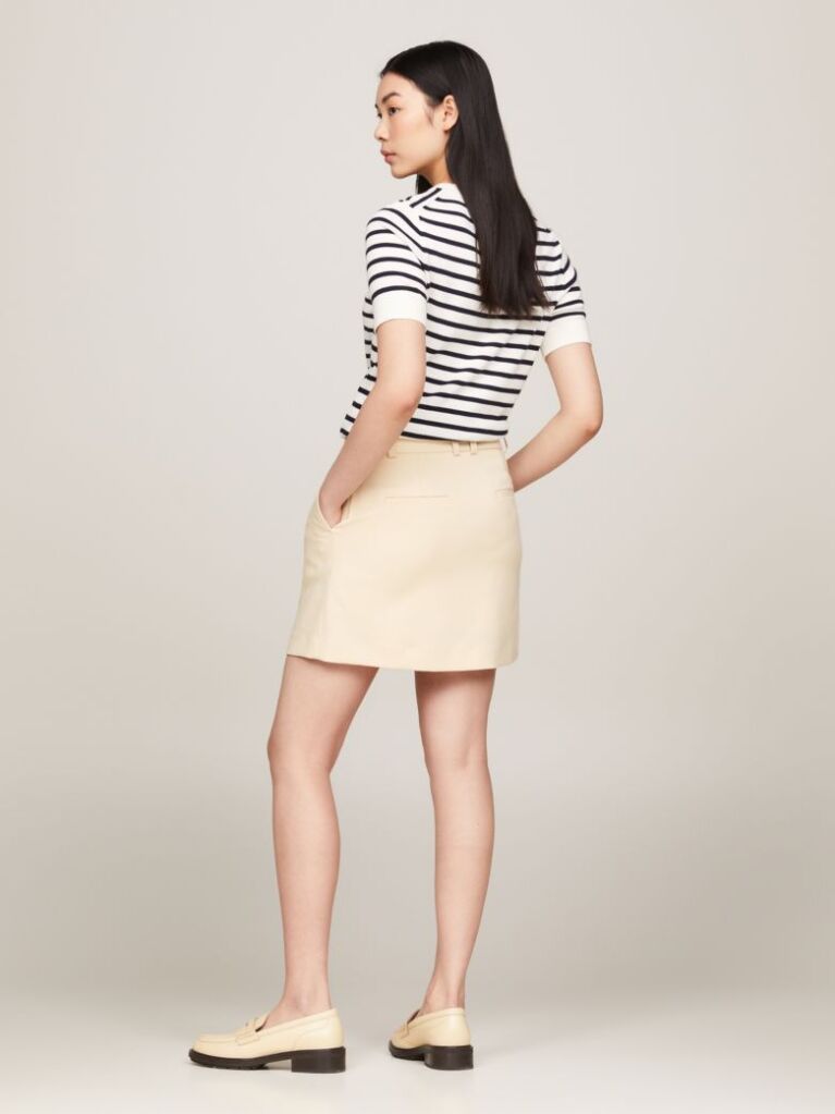 Μπεζ Mini Φούστα Σε Α Γραμμή  Γυναίκες