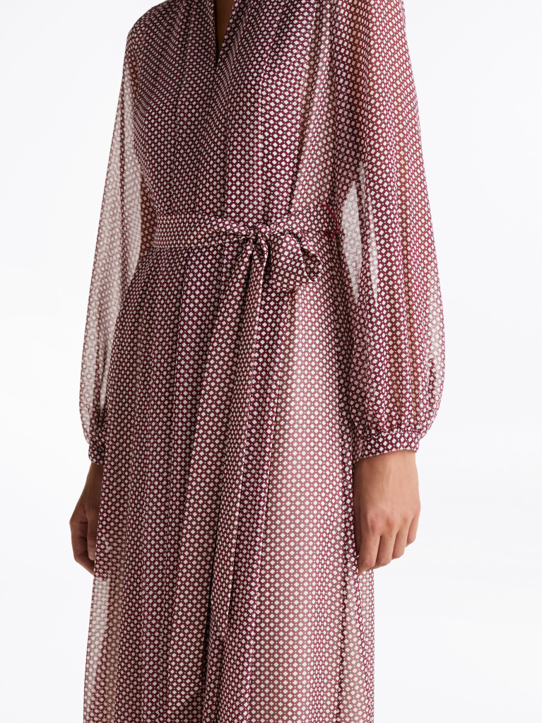 Multi Pleated Fit And Flare Maxi Dress  Women