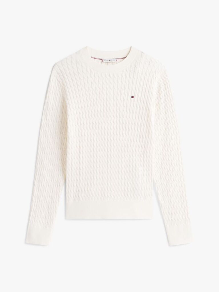 Beige Fine Cable Knit Jumper  Women