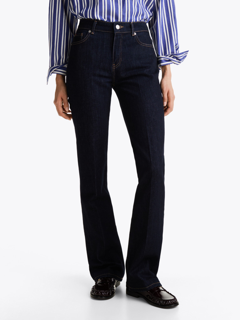Μπλε Bootcut Τζιν Με Κανονική Μέση  Γυναίκες