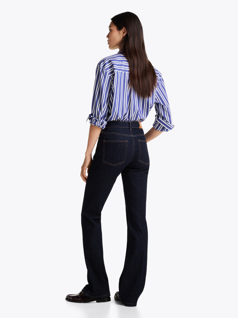 Μπλε Bootcut Τζιν Με Κανονική Μέση  Γυναίκες