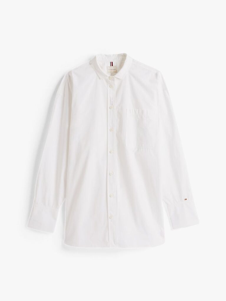 White The Sofia Capsule Oversized Boyfriend Shirt  Women