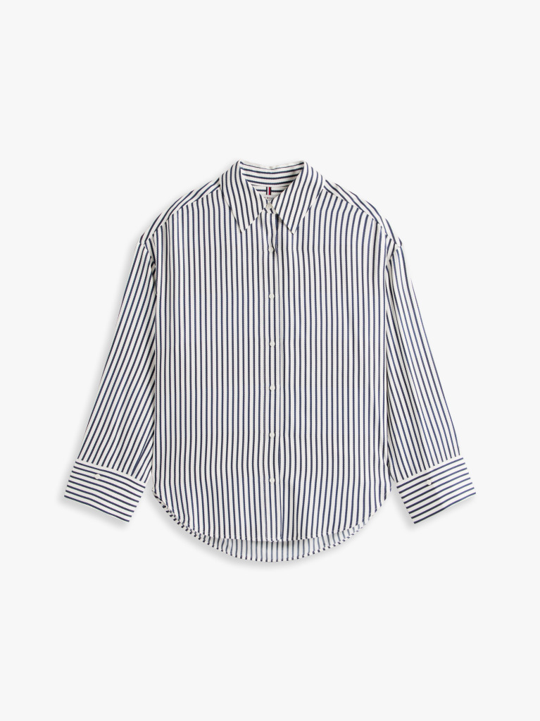 Multi Oversized Adjustable Cuff Shirt  Women