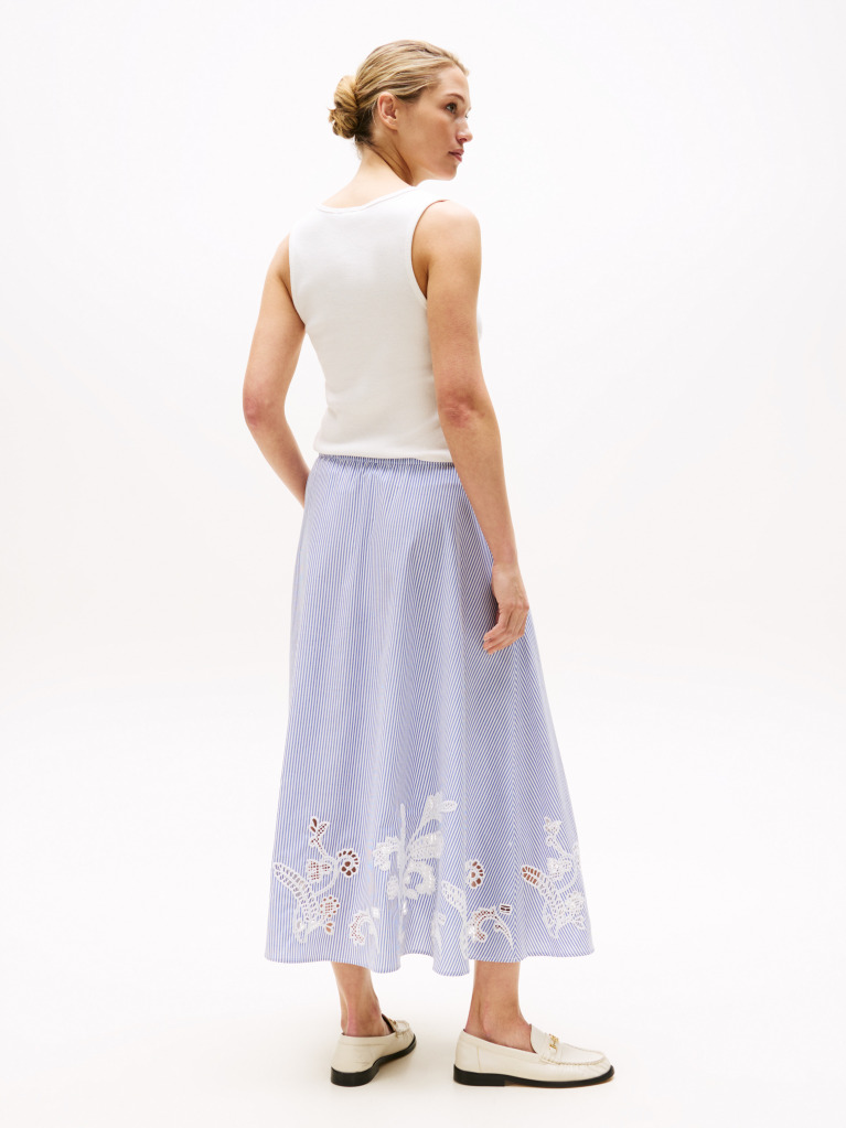Multi Broderie Anglaise Maxi Skirt  Women
