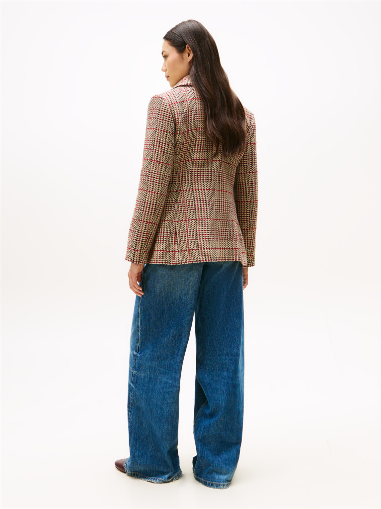 Multi Blazer Σε Κανονική Γραμμή Από Tweed Με Μονή Σειρά Κουμπιών  Γυναίκες