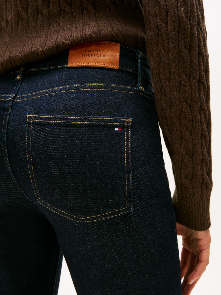 Blue Mid Rise Bootcut Jeans  Women