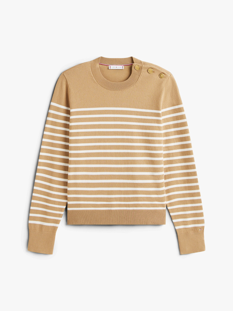 Multi Jersey Πουλόβερ Με Κουμπιά Σε Χρυσή Απόχρωση  Γυναίκες