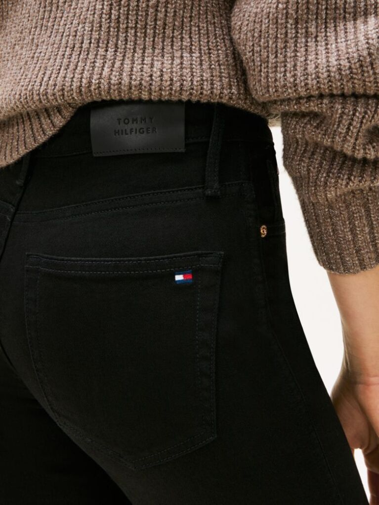 Μαύρο Μαύρο Τζιν Bootcut Με Μεσαίο Καβάλο  Γυναίκες