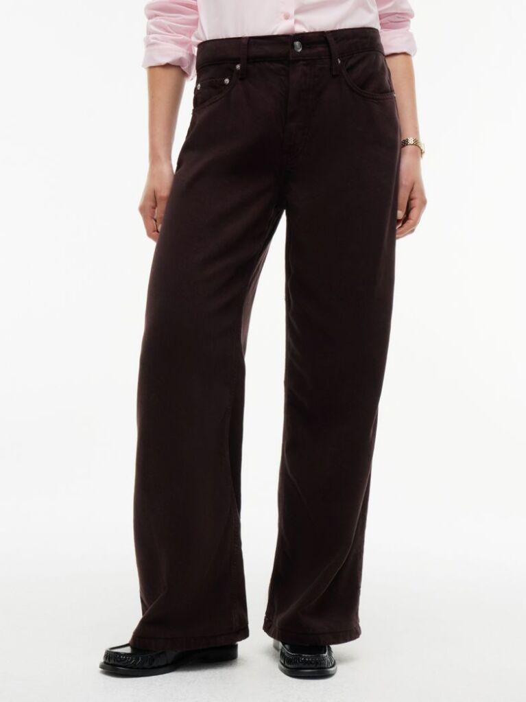 Brown Nola Low Rise Straight Jeans  Women