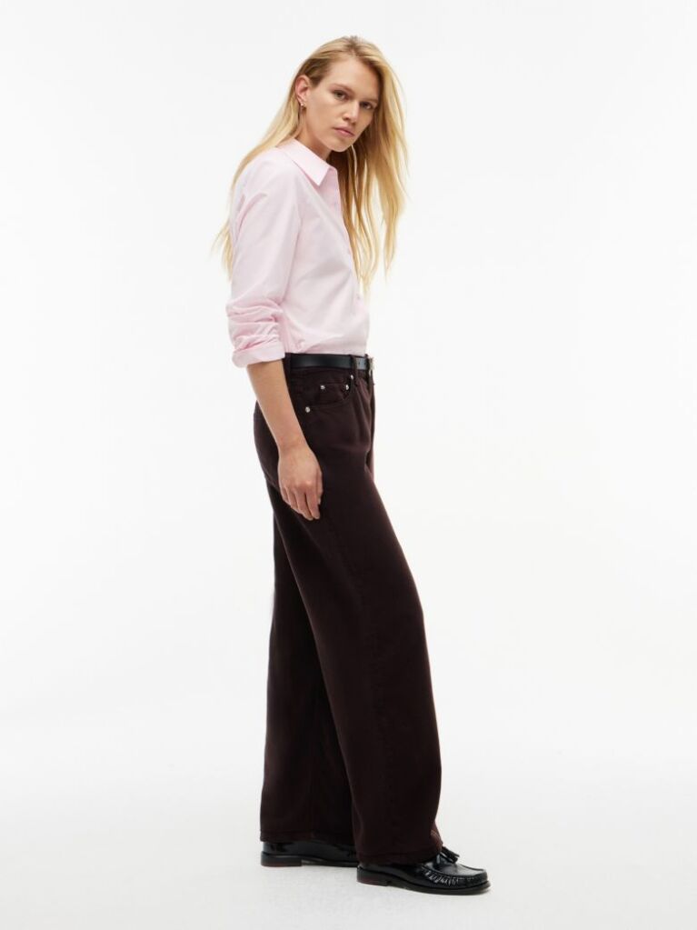 Brown Nola Low Rise Straight Jeans  Women