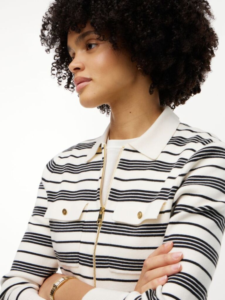 Multi Premium Knit Zip-Thru Jumper  Women